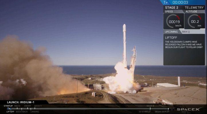 Iridium-1 Mission SpaceX Logo - SpaceX Successfully Returns To Launch With Iridium 1 NEXT Falcon 9