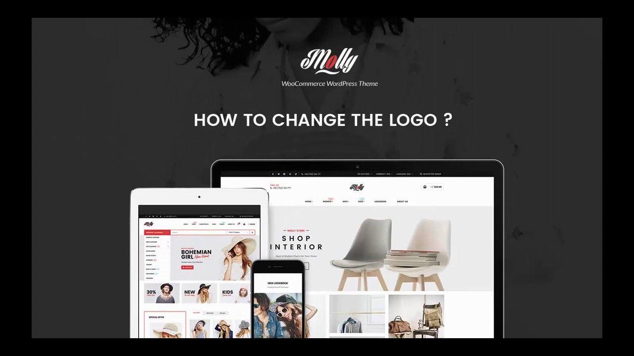 WooCommerce Logo - Molly WooCommerce Theme - How To Change Logo - YouTube