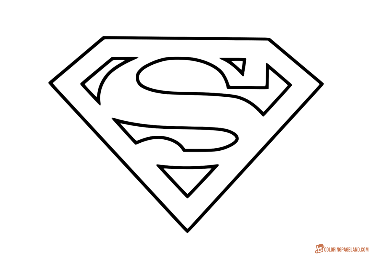 superman black and white logo