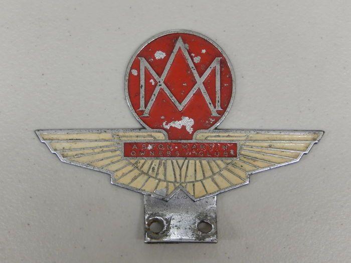 Vintage Aston Martin Logo - Vintage Original British AMOC Aston Martin Owners Club Car Badge ...