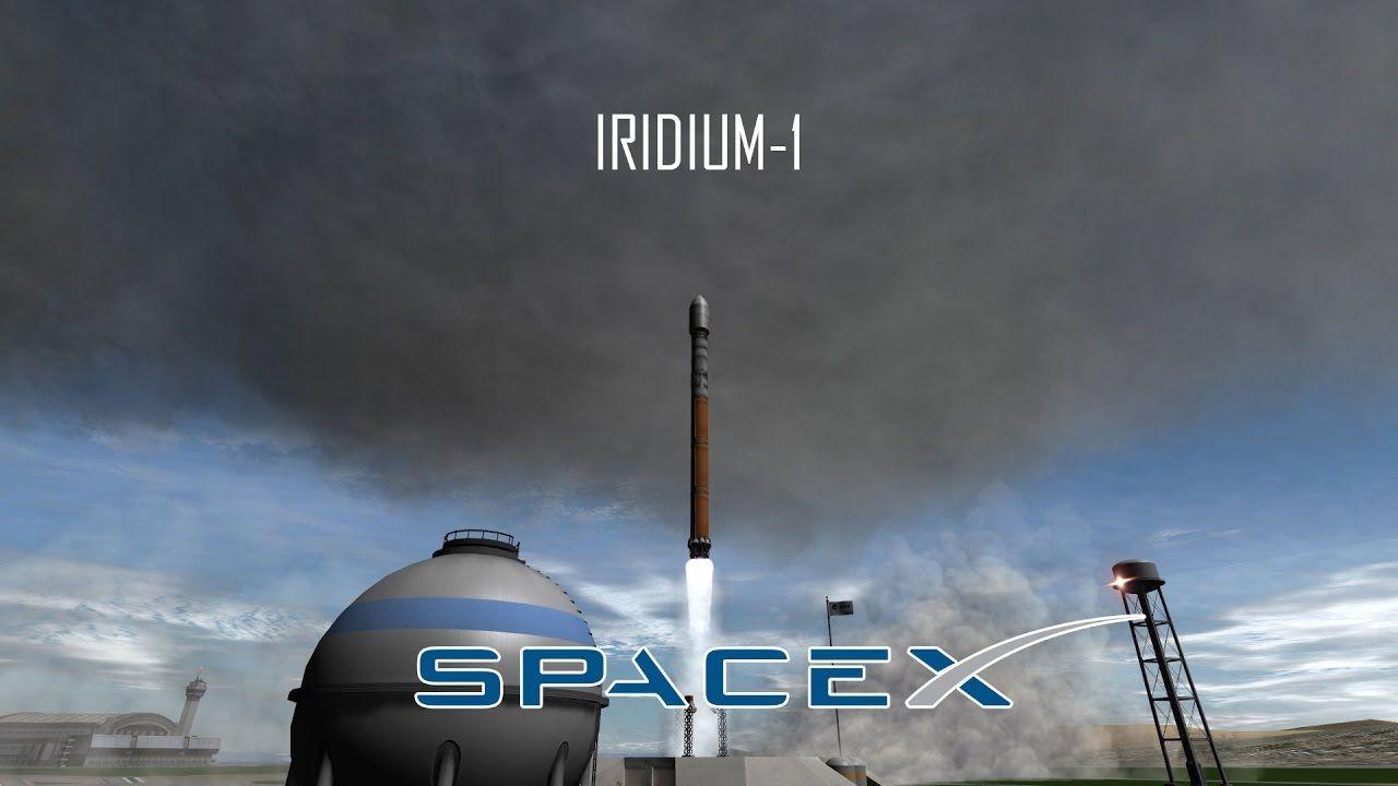 Iridium-1 Mission SpaceX Logo - KSP SpaceX Falcon 9 - Iridium-1 Mission - YouTube