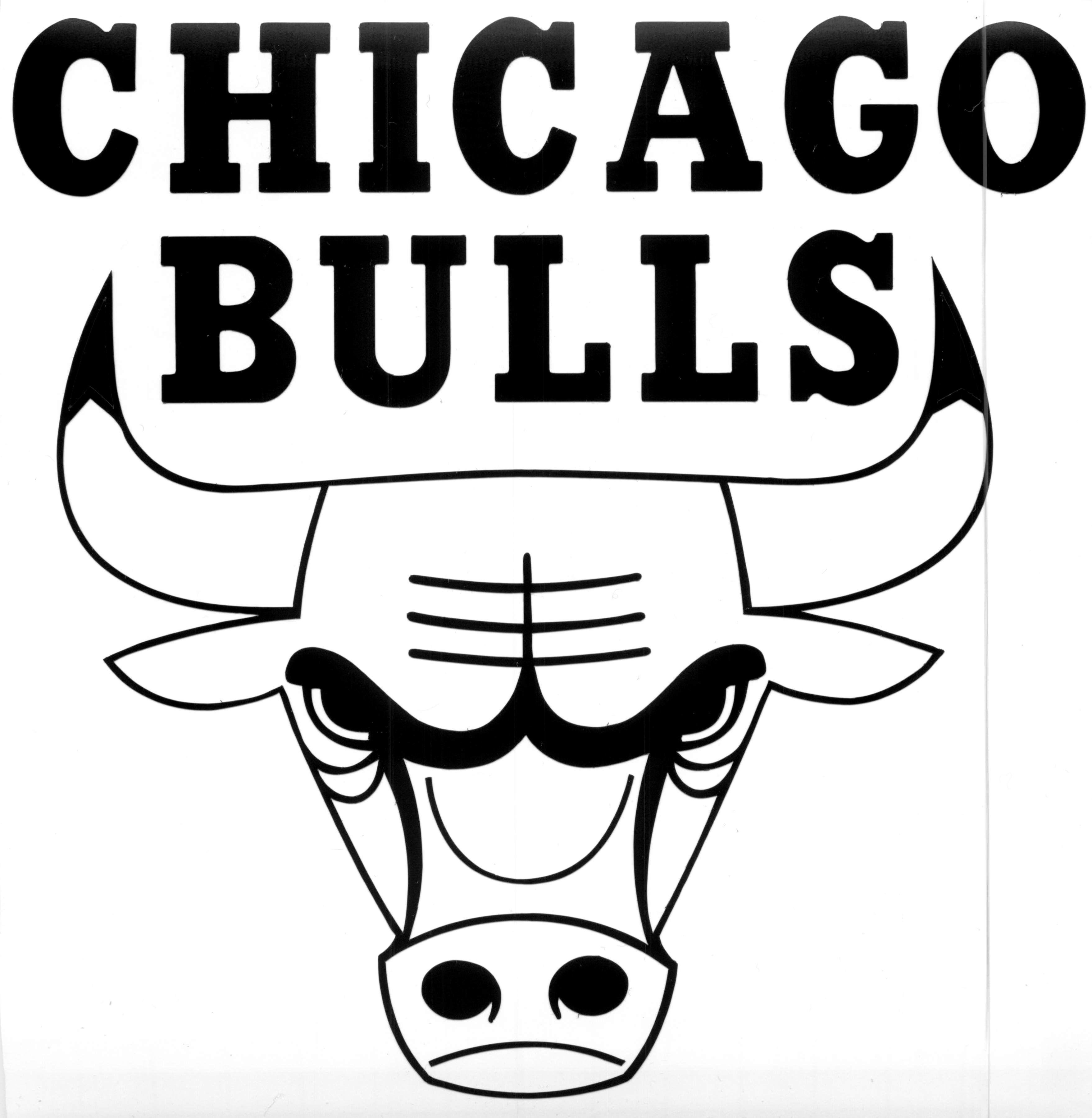 White Bull Logo - chicago bulls logo black and white | Be inspired | Chicago Bulls ...