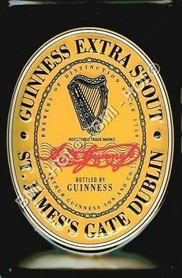 Old Guinness Harp Logo - ARTHUR GUINNESS HARP Brand Emblem Logo on metal sign 12 x