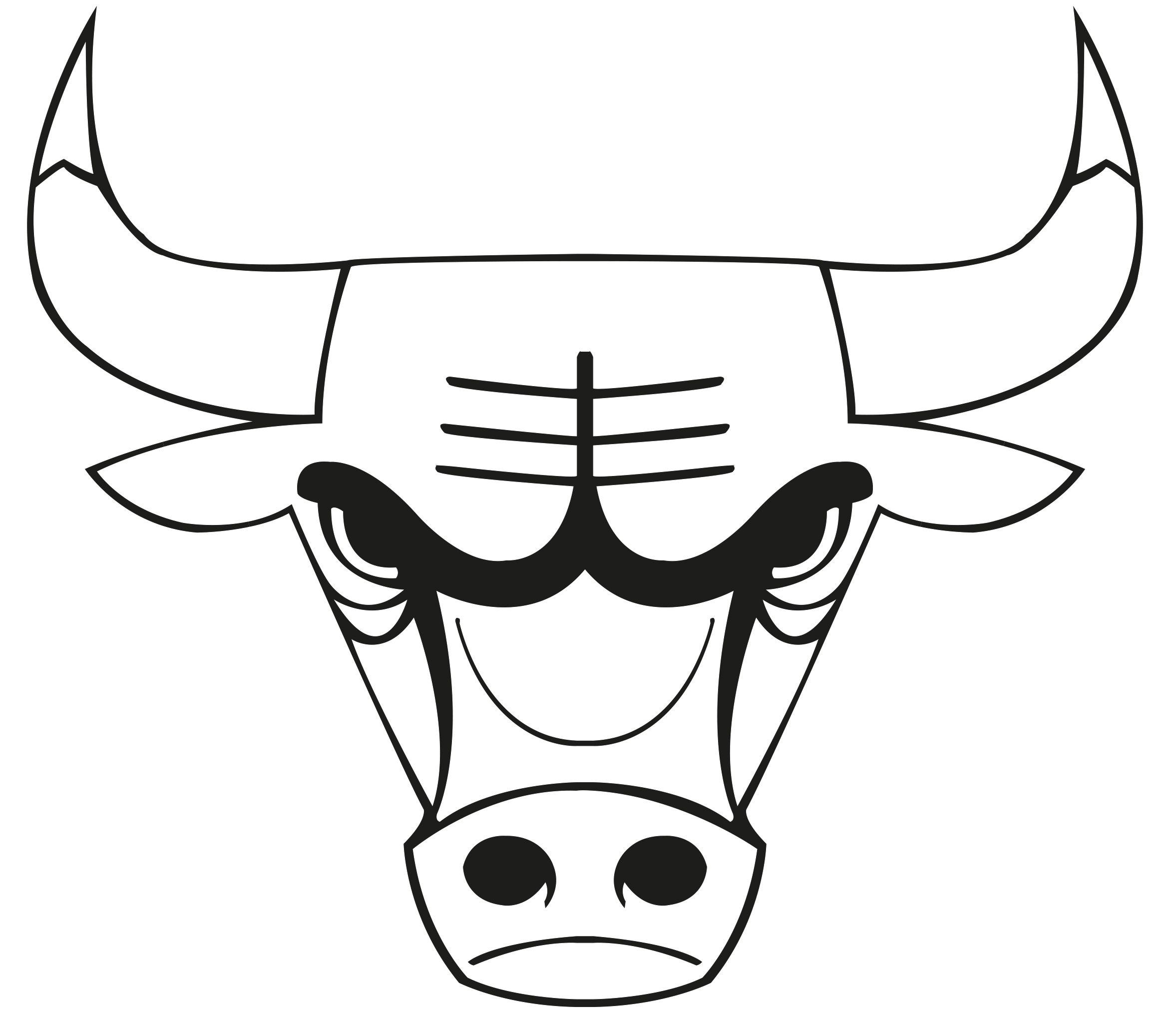 White Bull Logo - images of the chicago bulls logo | chicago bulls colouring pages ...