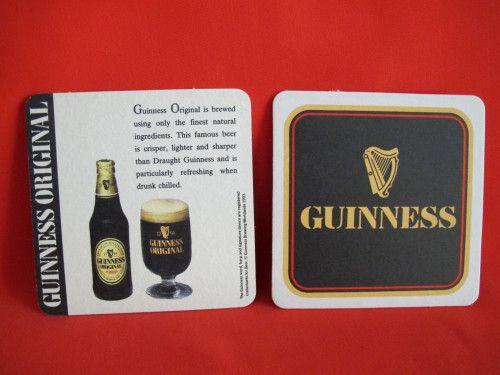 Old Guinness Harp Logo - Vintage Guinness Beer Coasters Mats set of 2 Souvenir Collector Harp ...
