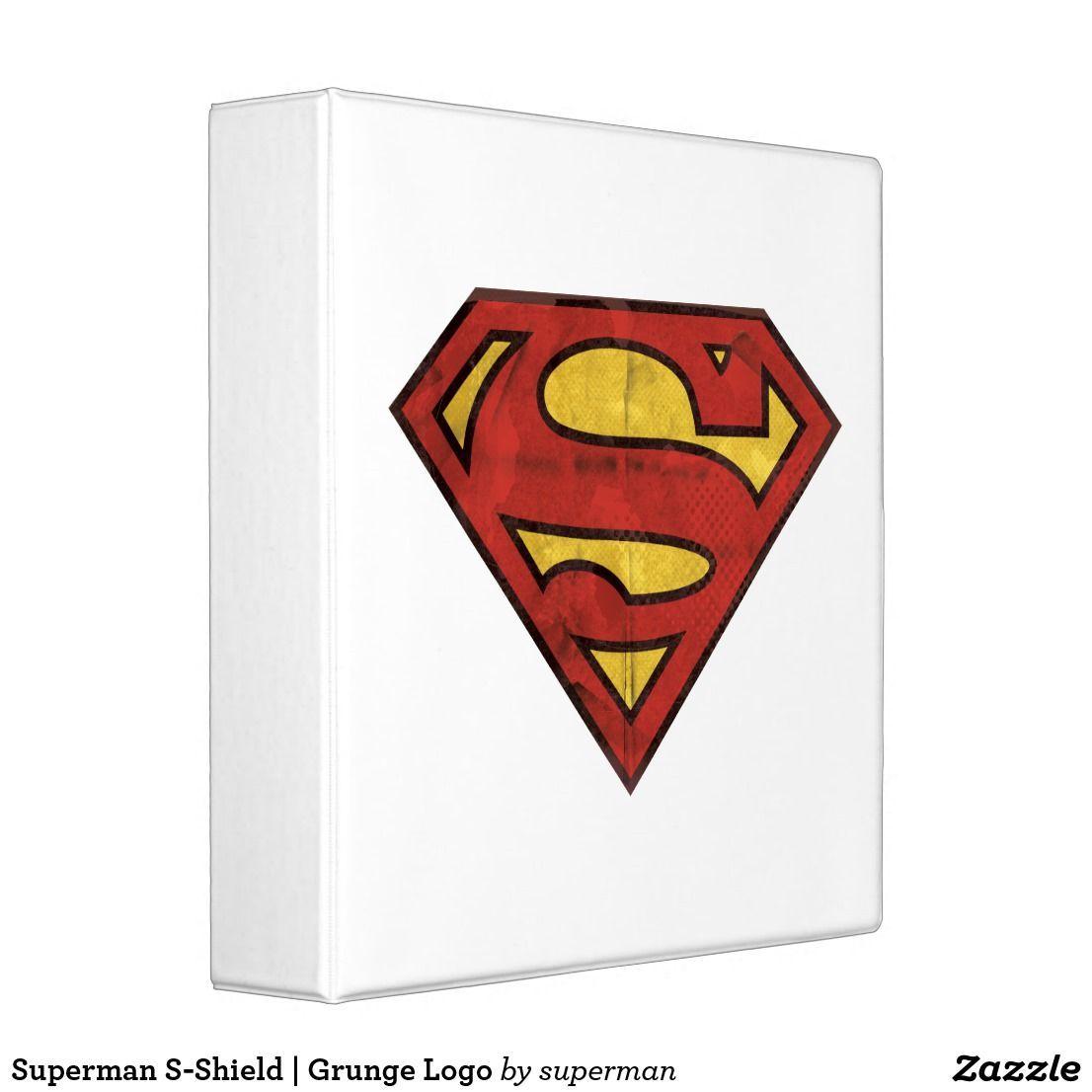 Superman Grunge Logo - Superman S-Shield | Grunge Logo Binder | Superman - Iconic S Symbol ...