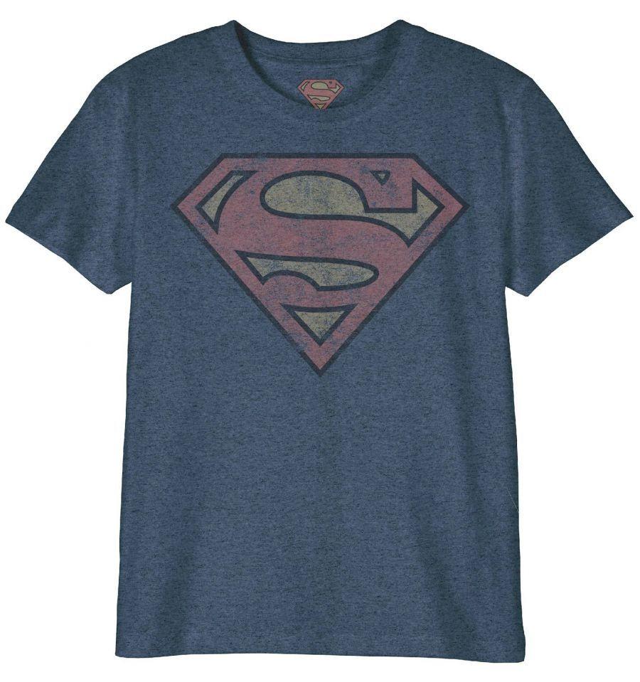 Superman Grunge Logo - Superman DC Comics Children's T-shirt - Superman Logo Grunge