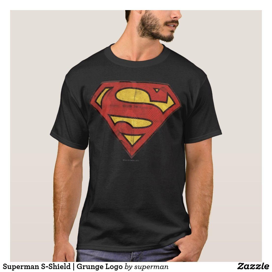 Superman Grunge Logo - Superman S-Shield | Grunge Logo T-Shirt in 2018 | Superman - Iconic ...