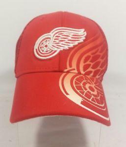 Red Wings Baseball Logo - Reebok Detroit Red Wings Logo Baseball Hat Cap Stretch Fit Mens Size ...