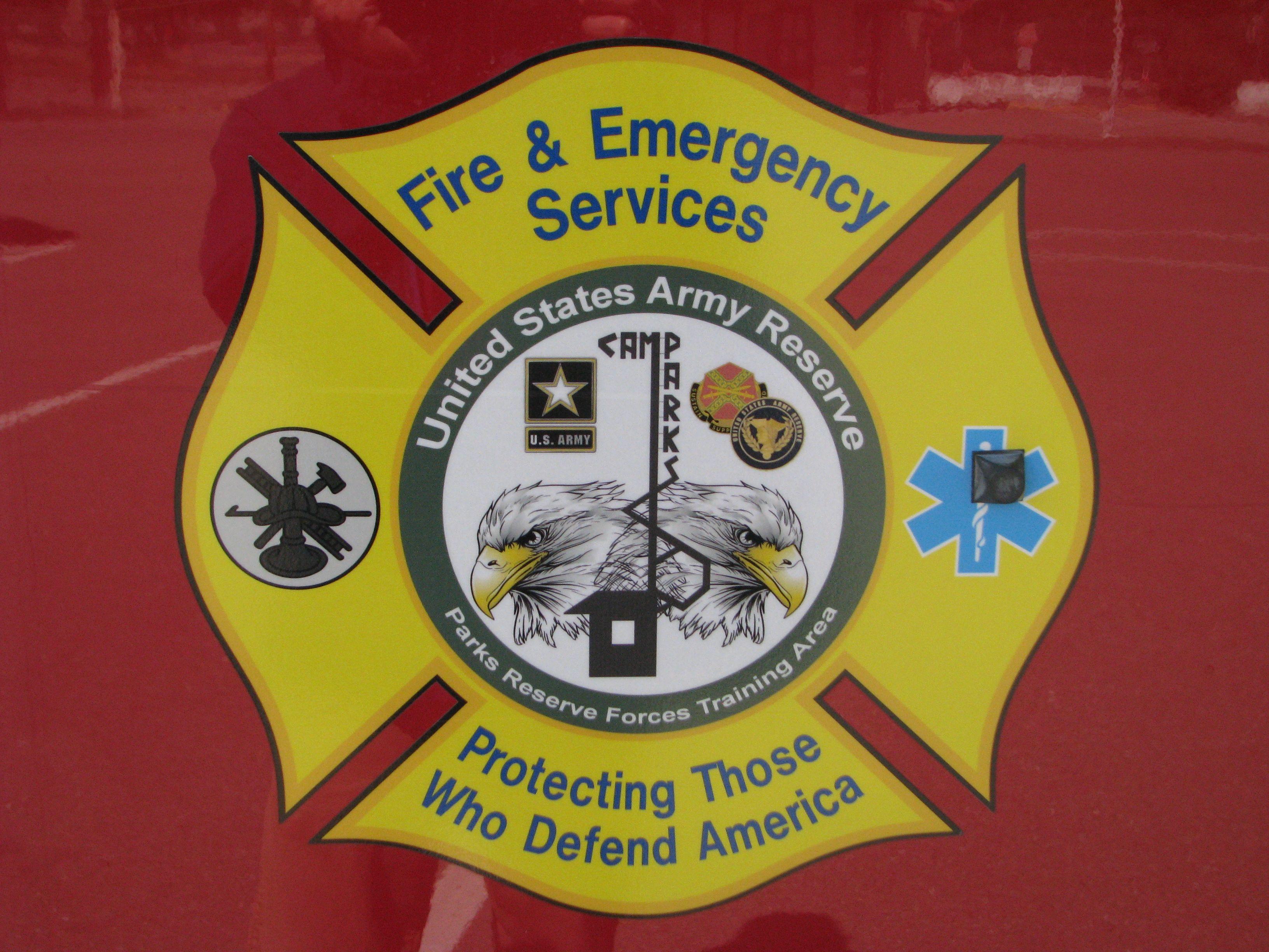 Dublin Camp Parks Logo - Camp Parks Fire and Emergency Services Logo | OneDublin.org