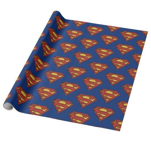 Superman Grunge Logo - DC Comics | Superman | Grunge Black Logo Wrapping Paper « pattykup.com