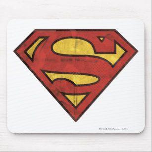 Superman Grunge Logo - Superman Icon Mouse Mats & Mouse Pads | Zazzle UK