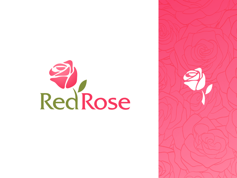 Red Rose Logo - Red Rose - Logo Design by Benjamin Oberemok | Dribbble | Dribbble