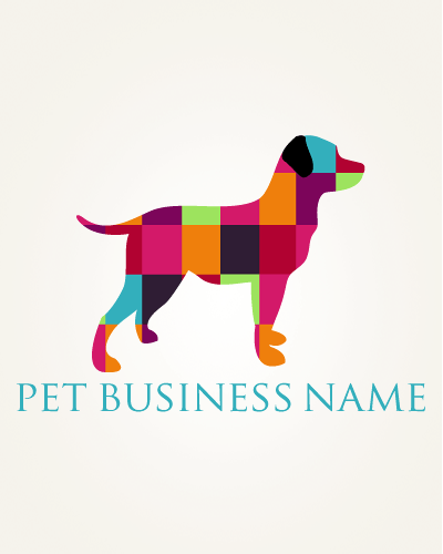 Colorful Dog Logo - Startup pet business logo design and colorful! I
