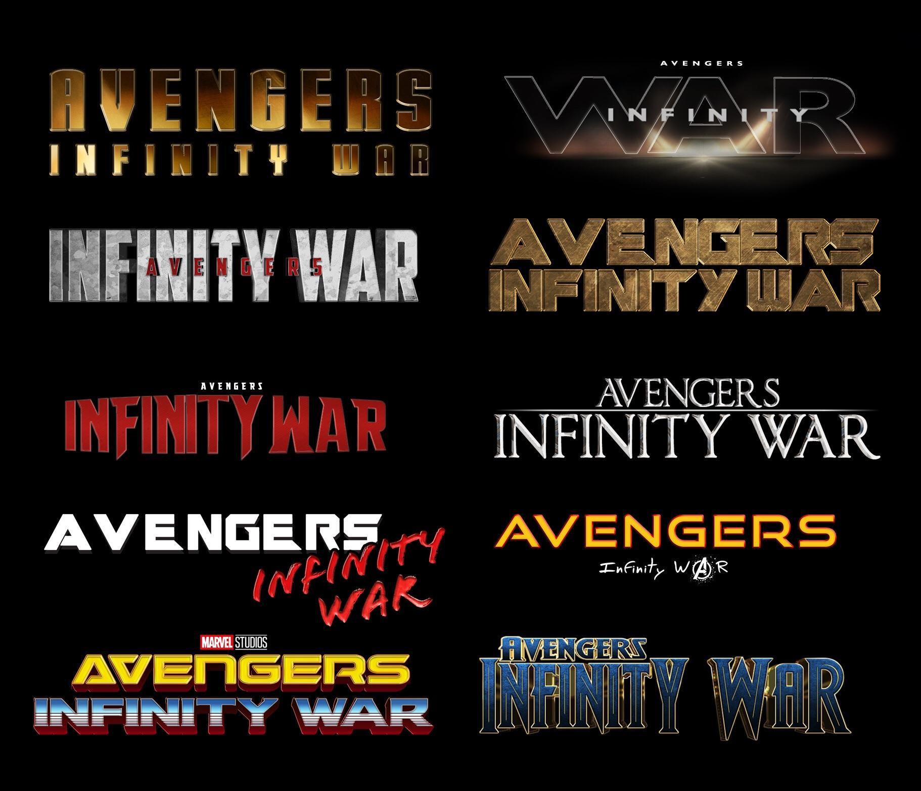 Avengers Infinity War Logo - Avengers Infinity War, but in the style of past MCU Movie Logos