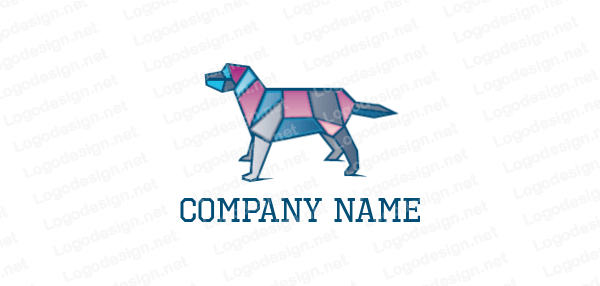 Colorful Dog Logo - polygonal colorful dog | Logo Template by LogoDesign.net