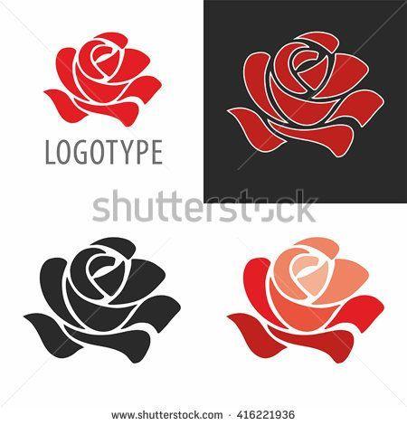 Red Rose Logo - Logo red rose. Simple vector. Pro Artist Inspo. Logos, Red roses