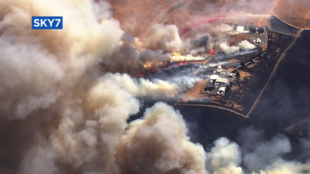 Dublin Camp Parks Logo - Alameda Co. firefighters battle 200 acre grass fire at Camp Parks in ...