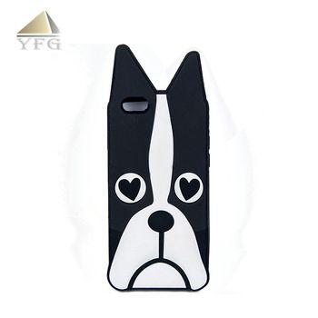 Colorful Dog Logo - Colorful Lovely Dog Logo Silicone Waterproof Cell Phone Case