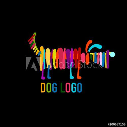 Colorful Dog Logo - Funny dog, colorful logo for your design - Buy this stock vector and ...