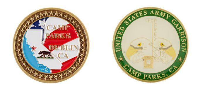 Dublin Camp Parks Logo - Camp Parks Coin - INSTALLATIONS - ARMY