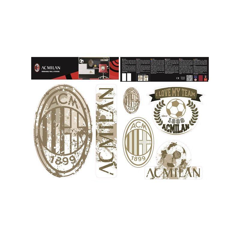 Vintage AC Logo - AC MIlan wall sticker logo vintage 2 sheets - Stickers & albums ...