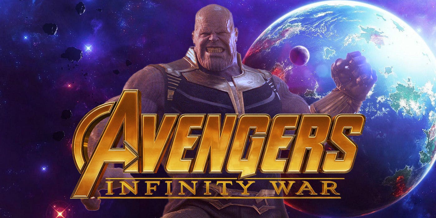 Avengers Infinity War Logo - Thanos And Avengers Infinity War Logo