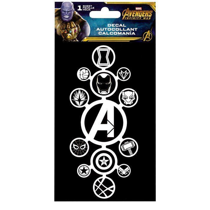 Avengers Infinity War Logo - Avengers Infinity War Hero Logos Sticker