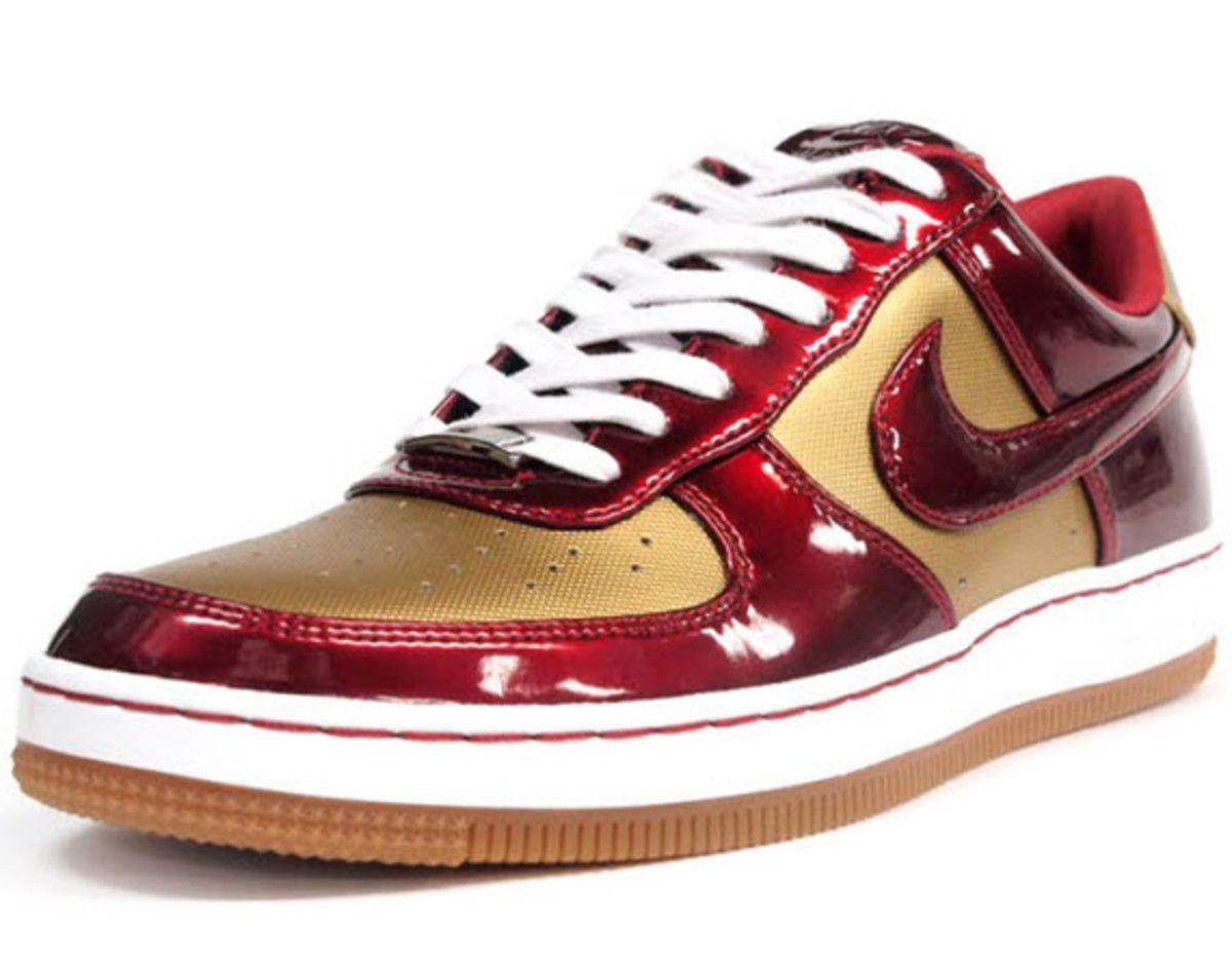 Red and Gold Nike Logo - Nike Air Force 1 Downtown LTH QS - Gold/Red/White - Freshness Mag