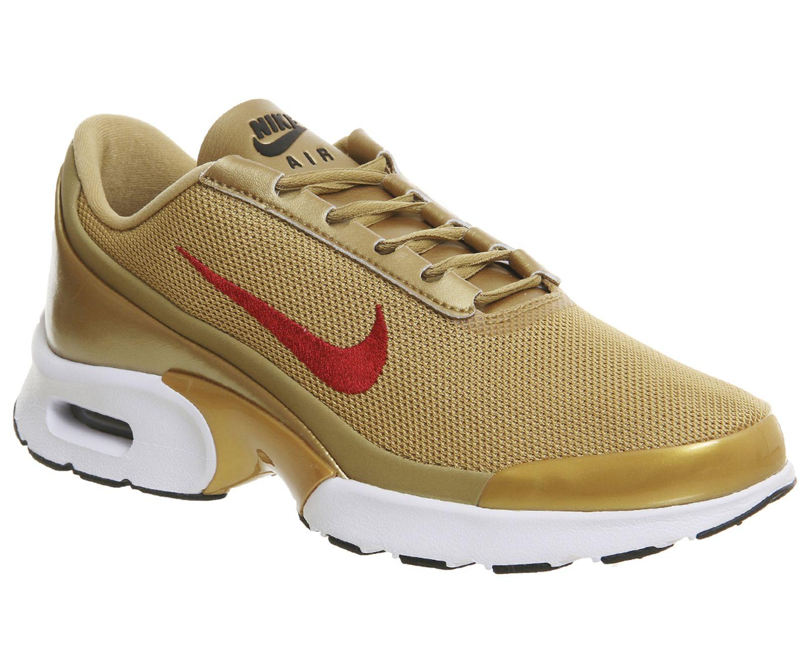 Red and Gold Nike Logo - Nike Air Max Jewel Metallic Gold Varsity Red White - Hers trainers