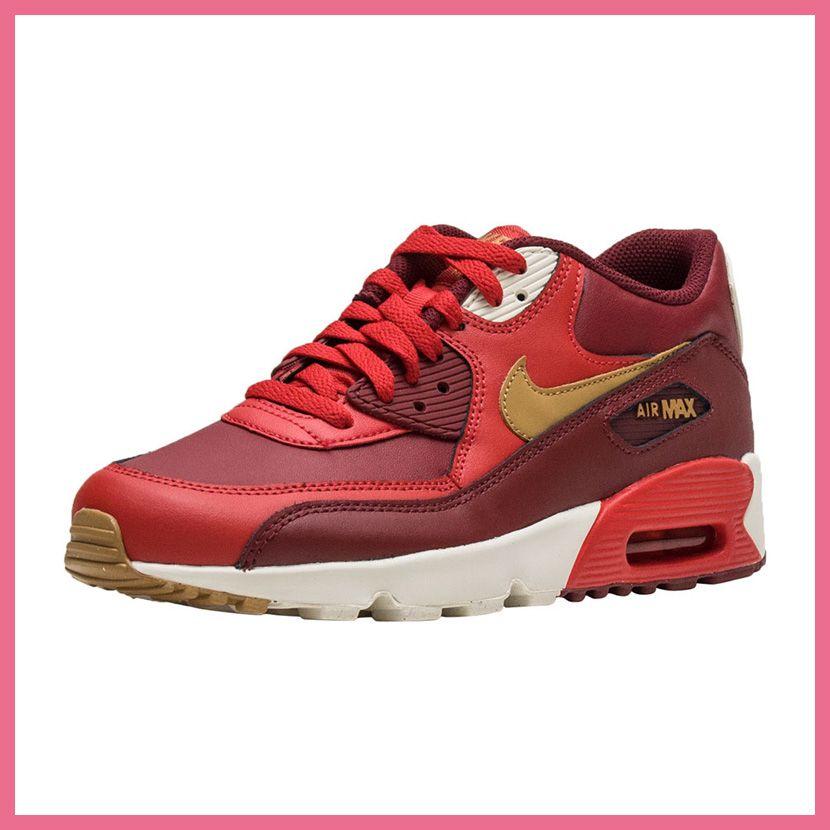 Red and Gold Nike Logo - ENDLESS TRIP: NIKE (Nike) AIR MAX 90 LEATHER (GS) (Air Max 90