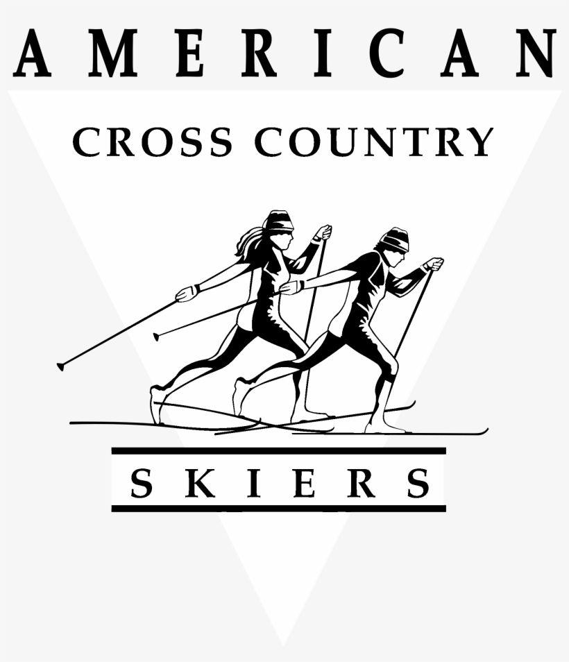 White Cross Country Logo - American Cross Country Skiers Logo Black And White - Cross Country ...