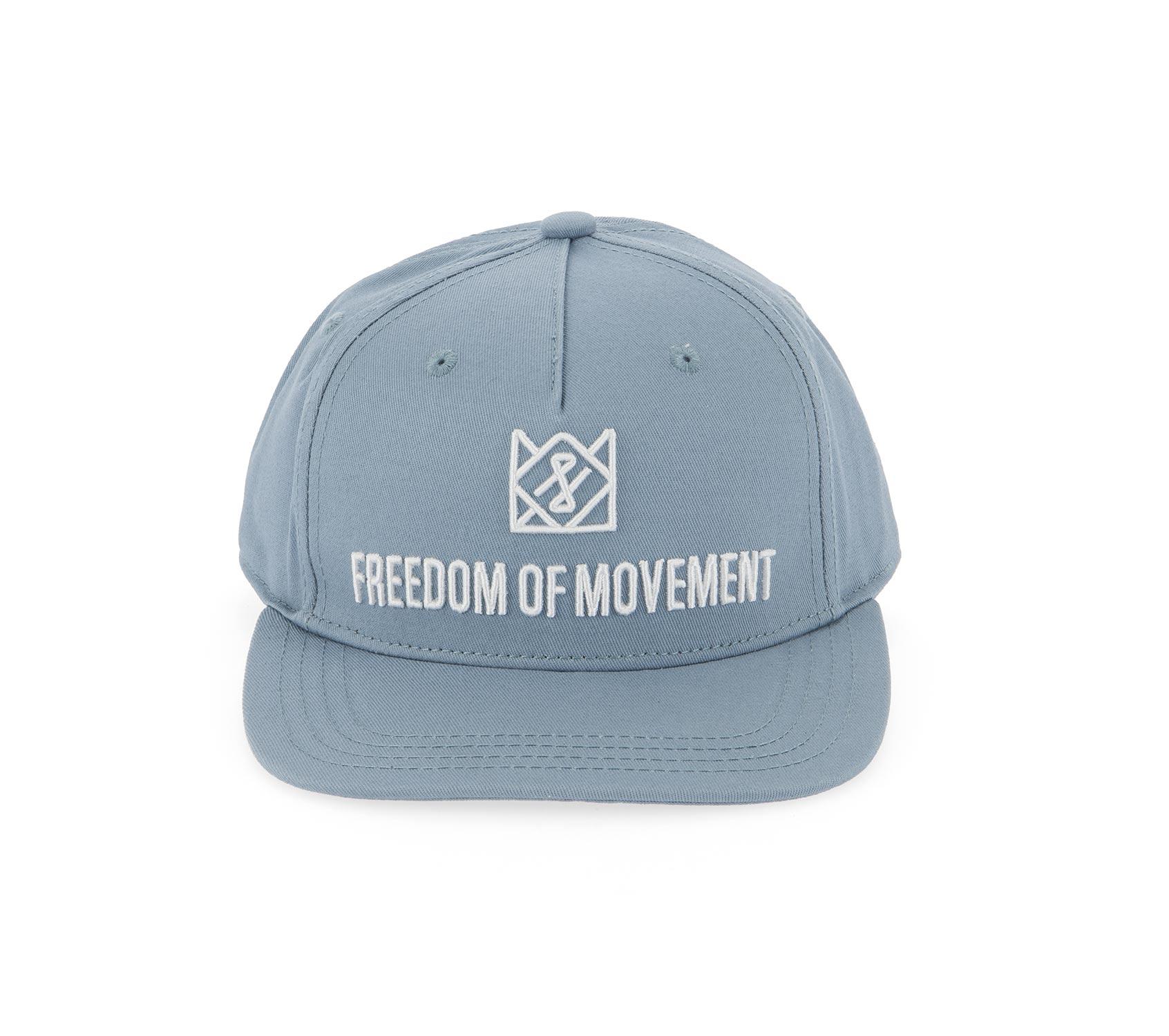 Freedom Blue Logo - Classic Snapback Sky Blue/ Crown Logo of Movement