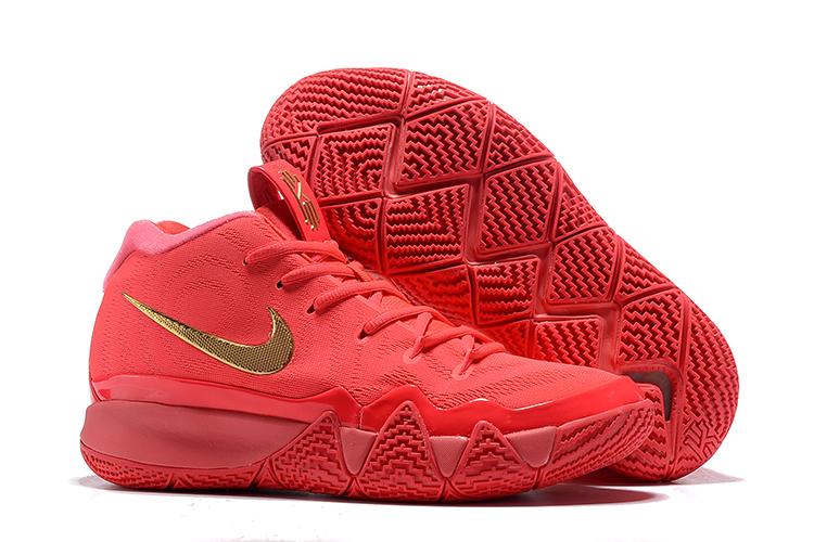 Red and Gold Nike Logo - Nike Kyrie 4 “Red Carpet” Red Gold