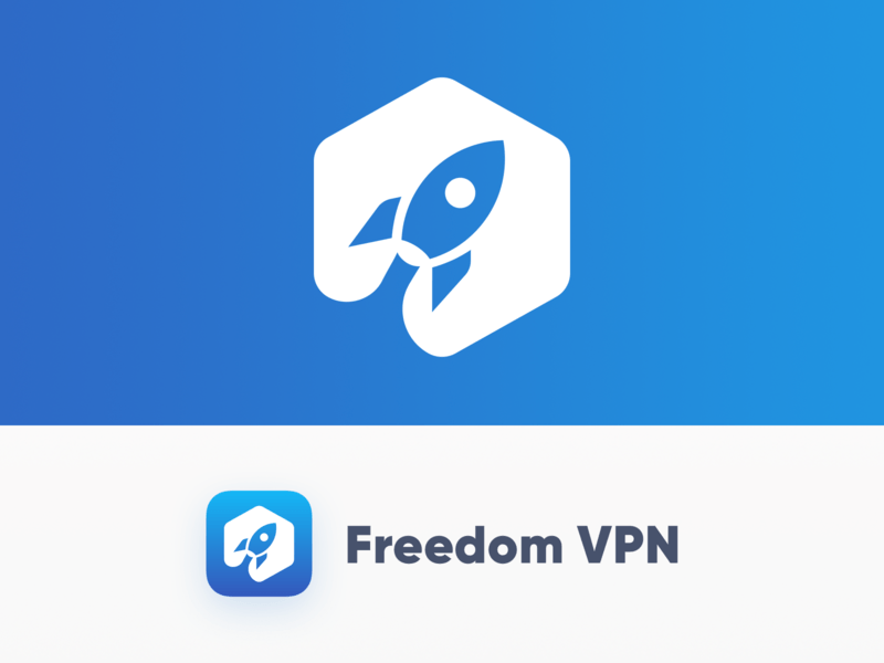 Freedom Blue Logo - Freedom VPN by Andrey Ershov | Dribbble | Dribbble