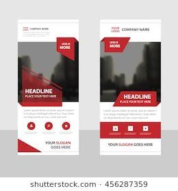 Red Triangle Software Logo - Red triangle Business Roll Up Banner flat design template ,Abstract ...