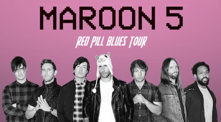 Red Maroon 5 Logo - Maroon 5 'Red Pill Blues Tour' Live in Singapore. Singapore Sports Hub