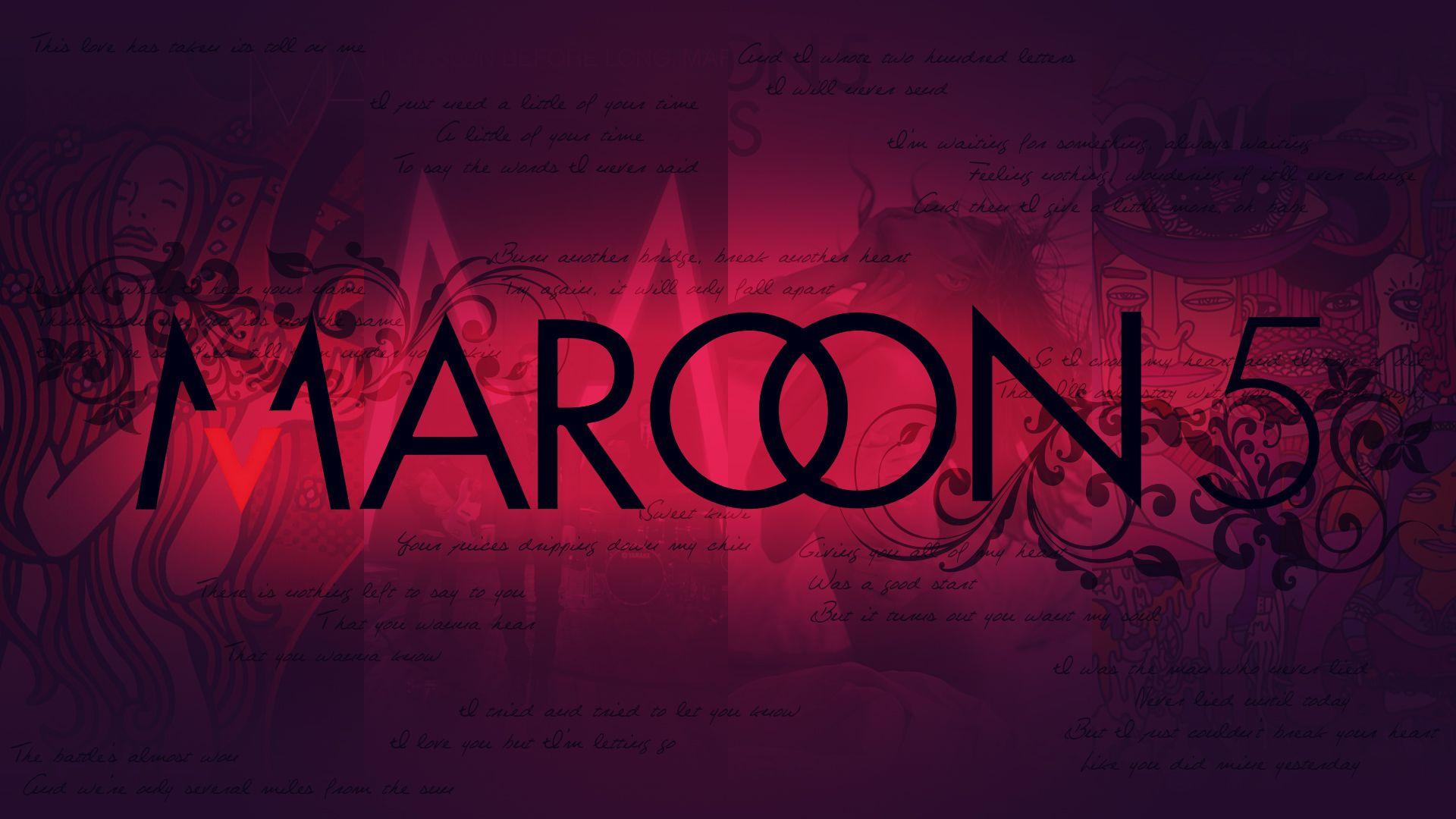 Red Maroon 5 Logo - Maroon 5 Wallpaper