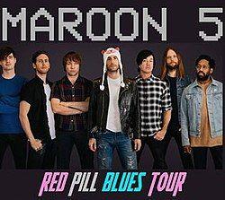 Red Maroon 5 Logo - Red Pill Blues Tour