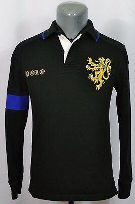 Old Ralph Lauren Logo - RALPH LAUREN POLO Old English Spell Out Lion Griffin Crest S Rugby