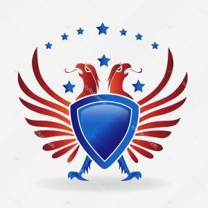 Flying Shield Logo - Flying American Bald Eagle With A Usa Flag Shield | ARENAWP