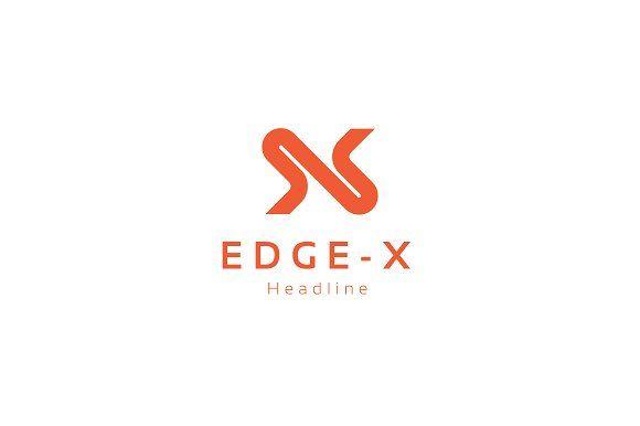 X Company Logo - Edge X Company Logo. Logo Templates Creative Market