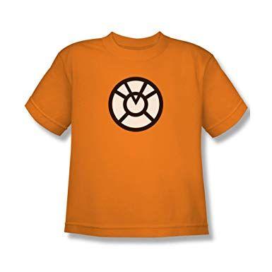 Orange and Green Logo - Green Lantern Orange Logo Youth T Shirt In Orange: Amazon.co