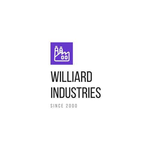 Purple Square Logo - Purple Square Factory Icon Industrial Logo