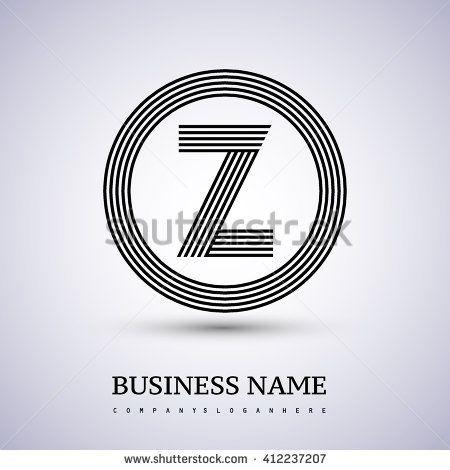 Z Company Logo - Z Letter logo in a circle. black colored. Logo vector design