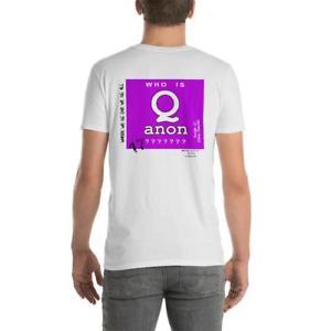 Purple Square Logo - Q-Anon Purple Square Logo; Short-Sleeve Unisex T-Shirt (Back Side ...