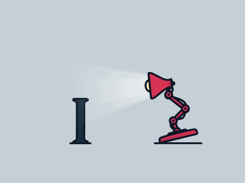 Pixar Lamp Logo - Pixar Lamp Line Art - GIF (2) by Tsuriel ☰ | Dribbble | Dribbble