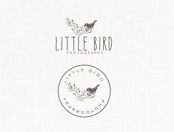 Little Bird Logo - Little Bird Logo Design Nest Logo boutique Logo artisan | Etsy