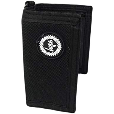 Black Plain Logo - Hype Black Plain Tri Fold Wallet / Card, Note Holder