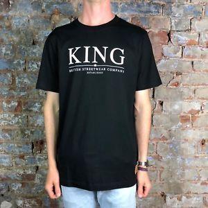 Black Plain Logo - King Clothing Plain Logo T Shirt New: M